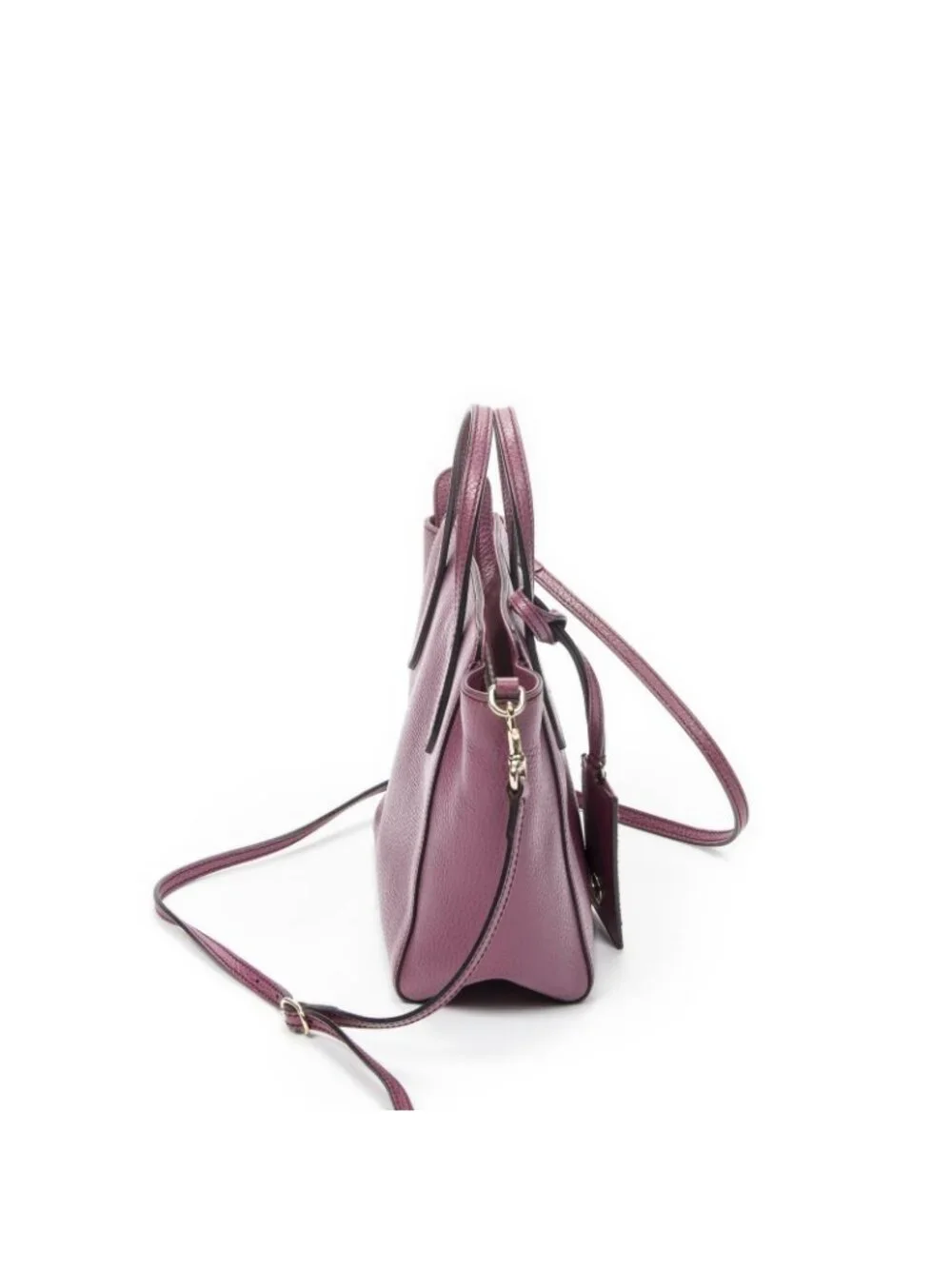 Gucci Mini Swing Tote Pink Grain Calf Skin Leather